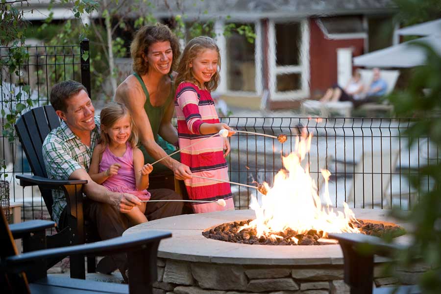 Family at Fire Pit